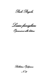 Lessico famigliare. Operazioni alla lettera