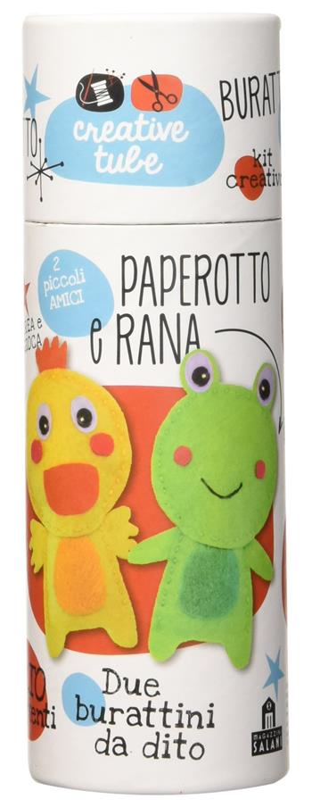 Paperotto e rana. Burattini da dito. Creative tube  - Libro Magazzini Salani 2018 | Libraccio.it