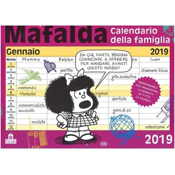 Mafalda. Calendario della famiglia 2019  - Libro Magazzini Salani 2018 | Libraccio.it