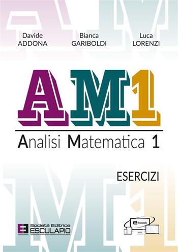 AM1 Analisi Matematica 1. Esercizi - Davide Addona, Luca Lorenzi, Bianca Gariboldi - Libro Esculapio 2023 | Libraccio.it