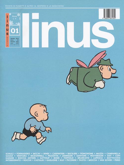 Rivista Linus. Gennaio 2019 - Libro Baldini + Castoldi 2019