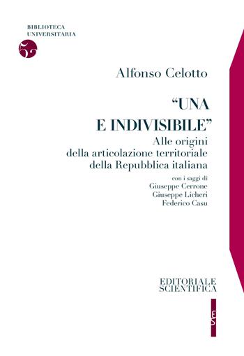 «Una e indivisibile». Alle origini della articolazione territoriale della Repubblica italiana - Alfonso Celotto - Libro Editoriale Scientifica 2017, Biblioteca universitaria | Libraccio.it