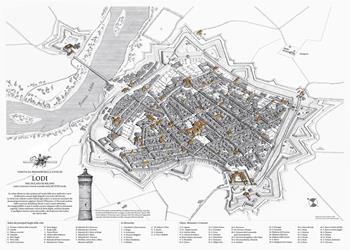 La città di Lodi nel Ducato di Milano. Veduta da ponente come si trovava verso la seconda metà del Settecento - Loreno Confortini - Libro Grandi Carte 2022 | Libraccio.it