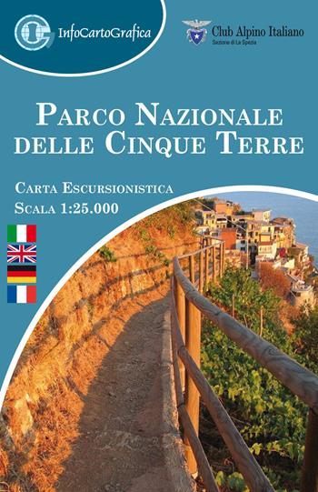 Parco nazionale delle Cinque Terre. Carta escursionistica 1:25 000. Ediz. italiana, inglese, tedesca e francese  - Libro Infocartografica 2017 | Libraccio.it