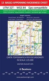 Basso Appennino modenese Ovest. Trekking. Con cartina 1:25.000