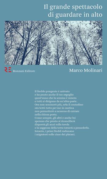 Il grande spettacolo di guardare in alto - Marco Molinari - Libro Ronzani Editore 2020, Qui e altrove. Manifesti di poesia contemporanea | Libraccio.it