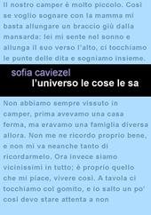 L' universo le cose le sa