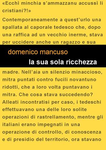 La sua sola ricchezza - Domenico Mancuso - Libro Project 2024 | Libraccio.it