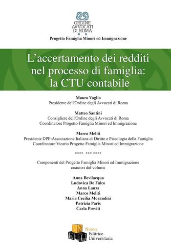 L' accertamento dei redditi nel processo di famiglia: la CTU contabile  - Libro NEU 2016 | Libraccio.it