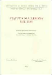 Statuto di Allerona del 1585. Testo latino a fronte
