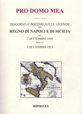 Pro domo mea - Anonimo - Libro Ripostes 2012 | Libraccio.it