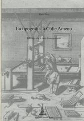 La tipografia di Colle Ameno. Bibliografia e fonti documentarie