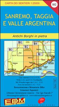 IM 2 Imperia, Sanremo, Taggia 1:25.000 - Nico Di Biasio, Stefano Tarantino - Libro Edizioni del Magistero 2021, Carta dei sentieri | Libraccio.it