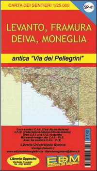SP 41 Riviera spezzina, Deiva, Framura, Bonassola, Levanto - Stefano Tarantino, Marco Fuoco - Libro Edizioni del Magistero 2014, Carta dei sentieri | Libraccio.it