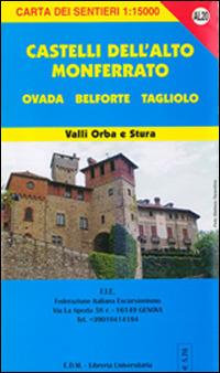 AL 20 Castelli dell'Alto Monferrato, Ovada, Tagliolo - Stefano Tarantino - Libro Edizioni del Magistero 2014, Carta dei sentieri | Libraccio.it
