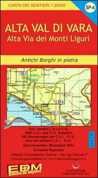 SP 4 Alta Val di Vara e Varese ligure - Stefano Tarantino, Roberta Pisani - Libro Edizioni del Magistero 2016, Carta dei sentieri | Libraccio.it