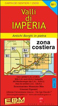 IM 1 Cervo, San Bartolomeo, Diano Marina, Imperia - Stefano Tarantino - Libro Edizioni del Magistero 2014, Carta dei sentieri | Libraccio.it