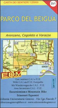 SV-1 parco del Beigua. Carte dei sentieri di Liguria  - Libro Edizioni del Magistero 2014 | Libraccio.it