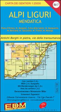 IM7 alpi liguri, Mendatica alta via dei monti liguri. Sentieri - Stefano Tarantino - Libro Edizioni del Magistero 2014, Carta dei sentieri | Libraccio.it