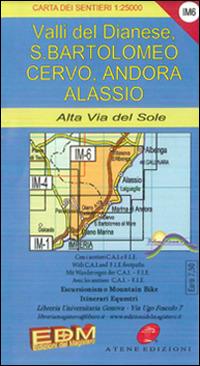 IM6 Valle del Dianese, Cervo, Andora, Alassio. Passeggiate e sentieri - Stefano Tarantino - Libro Edizioni del Magistero 2014, Carta dei sentieri | Libraccio.it
