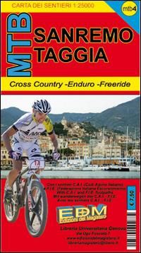 MTB-4 Sanremo. Carte dei sentieri di Liguria per mountain bike MTB VTT  - Libro Edizioni del Magistero 2014 | Libraccio.it