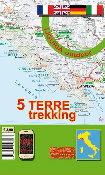 5 Terre trekking. Carta dei sentieri 1:25.000 - Stefano Tarantino - Libro Edizioni del Magistero 2015 | Libraccio.it