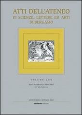 Atti dell'Ateneo di scienze, lettere ed arti di Bergamo. Vol. 70