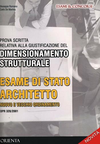 Guida pratica esame di Stato. Architetto iunior. Con CD-ROM - G. Romano - Libro Orienta 2011 | Libraccio.it