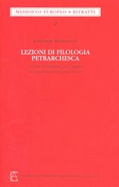 Lezioni di filologia petrarchesca