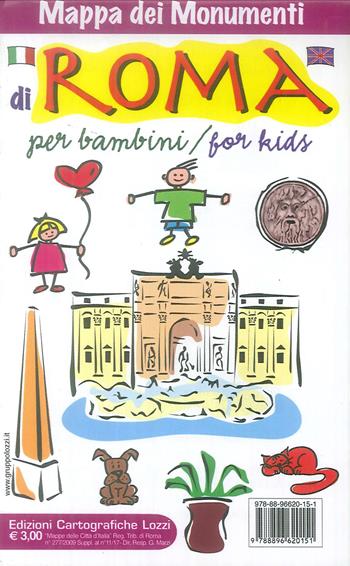 Mappa di Roma per bambini-For kids. Ediz. bilingue  - Libro Edizioni Cartografiche Lozzi 2011 | Libraccio.it