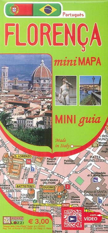 Firenze mini map. Ediz. portoghese  - Libro Edizioni Cartografiche Lozzi 2015 | Libraccio.it