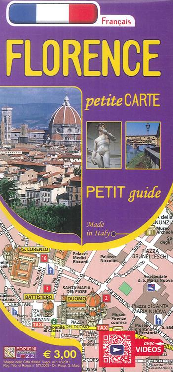 Pianta Firenze mini map. Ediz. francese  - Libro Edizioni Cartografiche Lozzi 2018 | Libraccio.it
