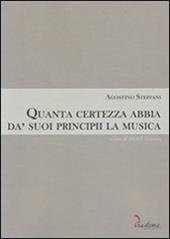 Quanta certezza abbia da' suoi principii la musica