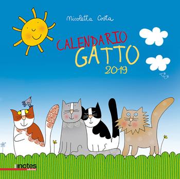 Calendario gatto 2019 - Nicoletta Costa - Libro Notes Edizioni 2018 | Libraccio.it