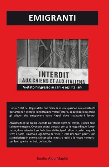 Emigranti - Emilio Aldo Maglie - Libro Editoriale Lombarda 2019 | Libraccio.it