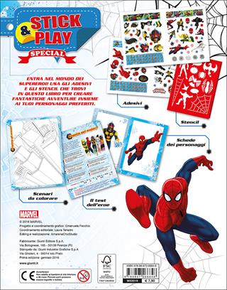 Ultimate Spider-Man. Crea un mondo di supereroi. Stick & play special. Con adesivi. Ediz. illustrata  - Libro Marvel Libri 2016 | Libraccio.it