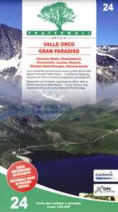 Image of Carta n. 24. Valle Orco, Gran Paradiso. Carta dei sentieri e stra...