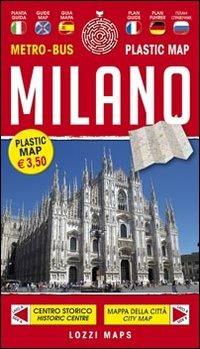 Milano plastic map. Ediz. multilingue  - Libro Lozzi Publishing 2012, Maps | Libraccio.it