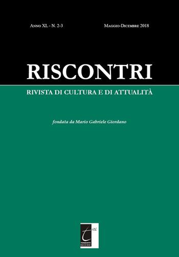 Riscontri. Rivista di cultura e di attualità (2018). Vol. 2-3: Maggio-Dicembre.  - Libro Terebinto Edizioni 2018 | Libraccio.it