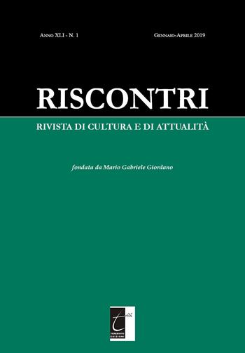 Riscontri. Rivista di cultura e di attualità  - Libro Terebinto Edizioni 2019 | Libraccio.it