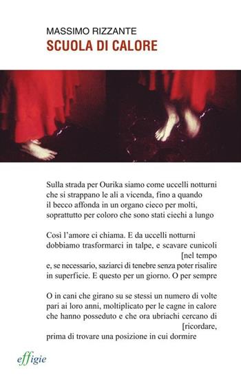 Scuola di calore - Massimo Rizzante - Libro Effigie 2013, Le ginestre | Libraccio.it