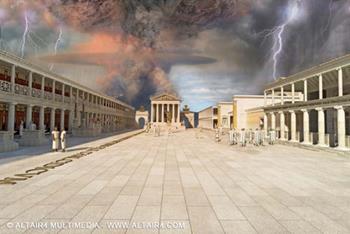 Pompei foro eruzione 79 d. C. Stato attuale e ricostruzione. Ediz. multilingue  - Libro Altair4 Multimedia 2013 | Libraccio.it