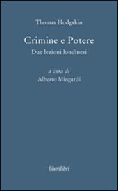 Crimine e potere. Due lezioni londinesi