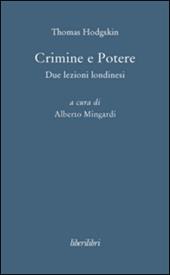 Crimine e potere. Due lezioni londinesi