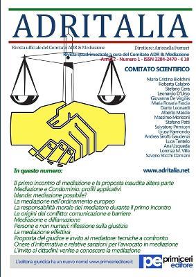 ADR Italia (2015). Vol. 1  - Libro Primiceri Editore 2015, PE Diritto | Libraccio.it