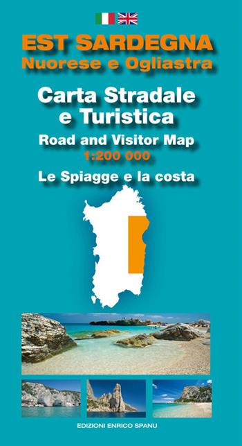 Est Sardegna nuorese e ogliastra. Carta stradale e turistica. Le spiagge e la costa 1:200.000 - Enrico Spanu - Libro Spanu 2016 | Libraccio.it