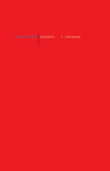 Bianco è l'istante - Angelo Lumelli - Libro edizioni del verri 2015, Rossa. Scrittura e invenzione | Libraccio.it