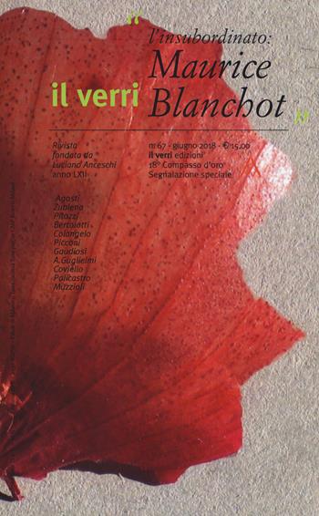 Il Verri (2018). Vol. 67: insubordinato: Maurice Blanchot, L'.  - Libro edizioni del verri 2018 | Libraccio.it