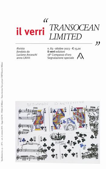 Il Verri. Vol. 83: Transocean limited  - Libro edizioni del verri 2023 | Libraccio.it