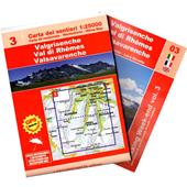 Valgrisenche-Val di Rhemes-Valsavarenche. Scala 1:25.000. Ediz. multilingue. Con mappa escursionistica 1:25000